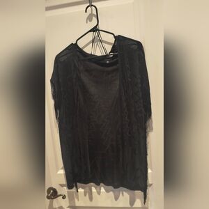 Very beautiful 🥰 Dynamite brand. Deep black color with satin effect.